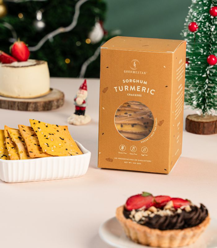 GOURMESTAN SORGHUM TURMERIC CRACKER