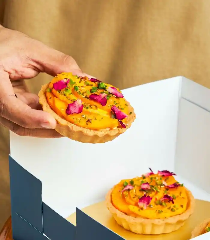 MANGO & PISTACHIO ROSE TART