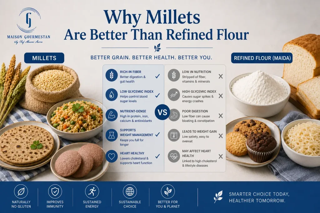Why Millets Are Better than refined Flour