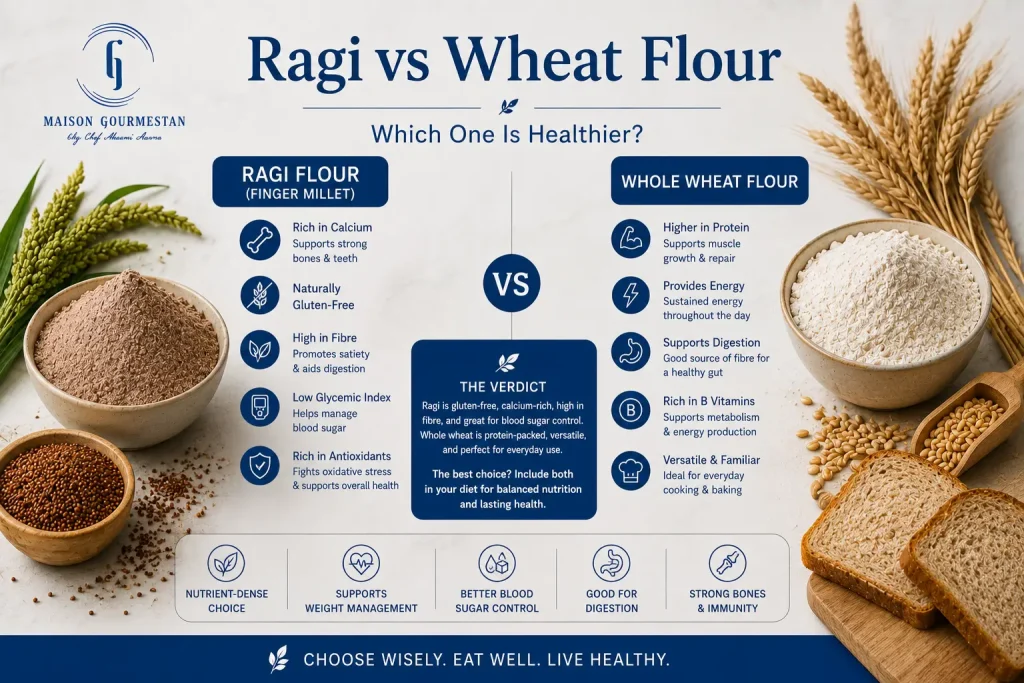 Ragi Vs Wheat Flour